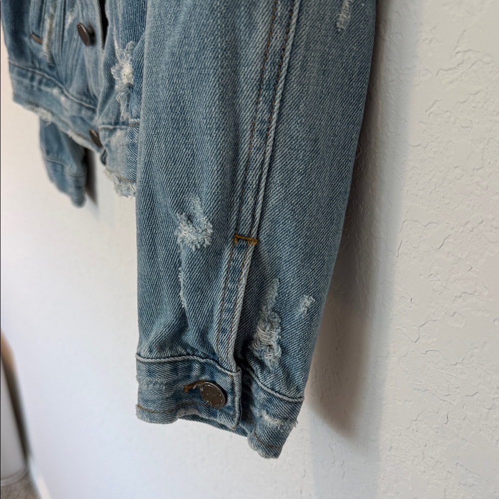 Distressed Denim Jacket - Picture 6 of 8